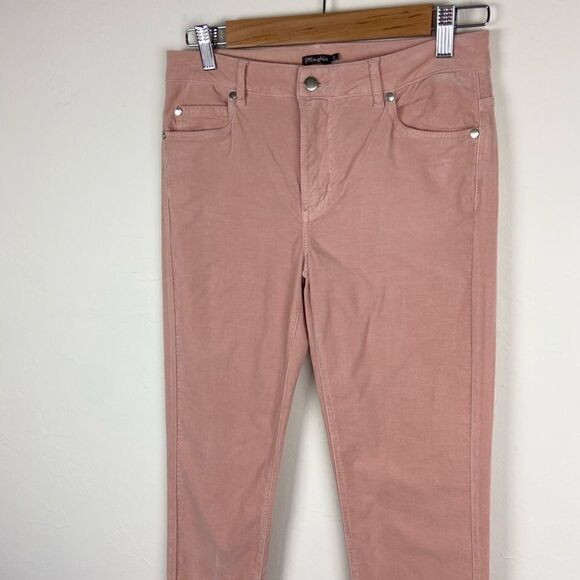J. McLaughlin Watson Long Bottom Velvet Pant - Peach - Picture 3 of 8